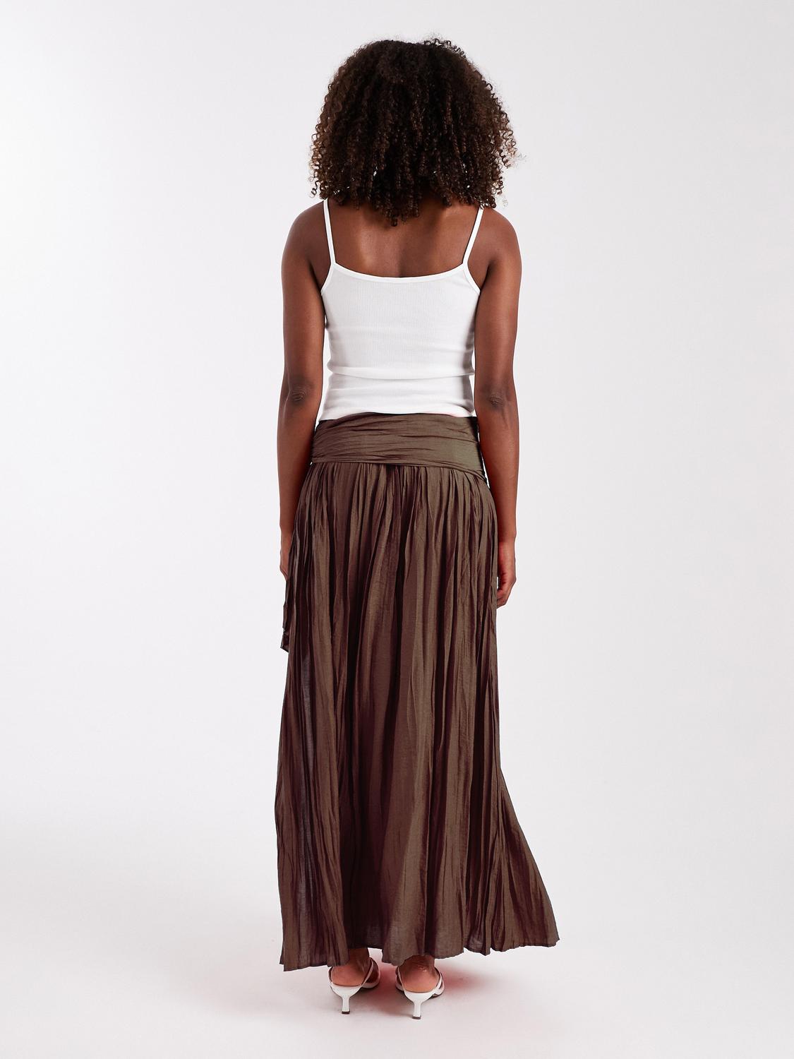 TSNAYA Long skirt - Chocolate Brown